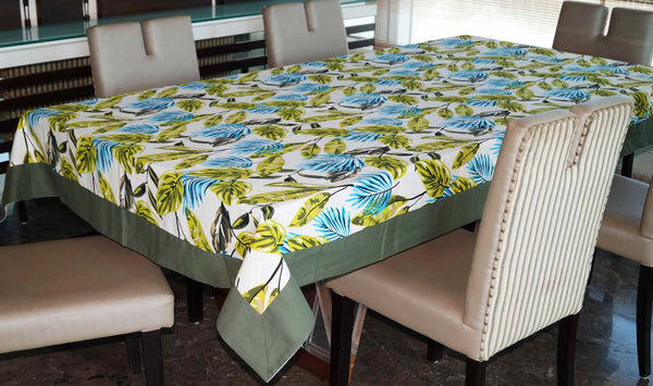 Lushomes dining table cover 8 seater, Forest Printed Dining Table Cover Cloth Linen (Pack of 1, 60x180 inches)