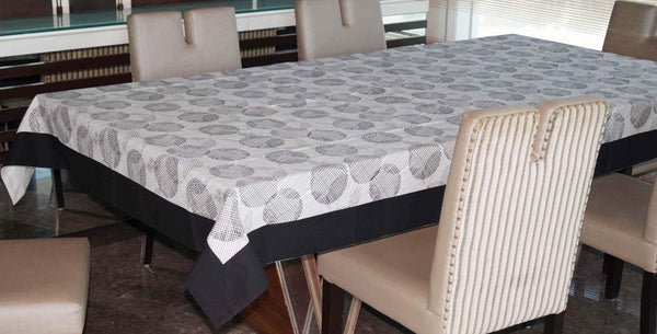 Lushomes 8 Seater Geometric Printed Dining Table Cover Cloth Linen (Pack of 1, 108 x 60 inches) - Lushomes