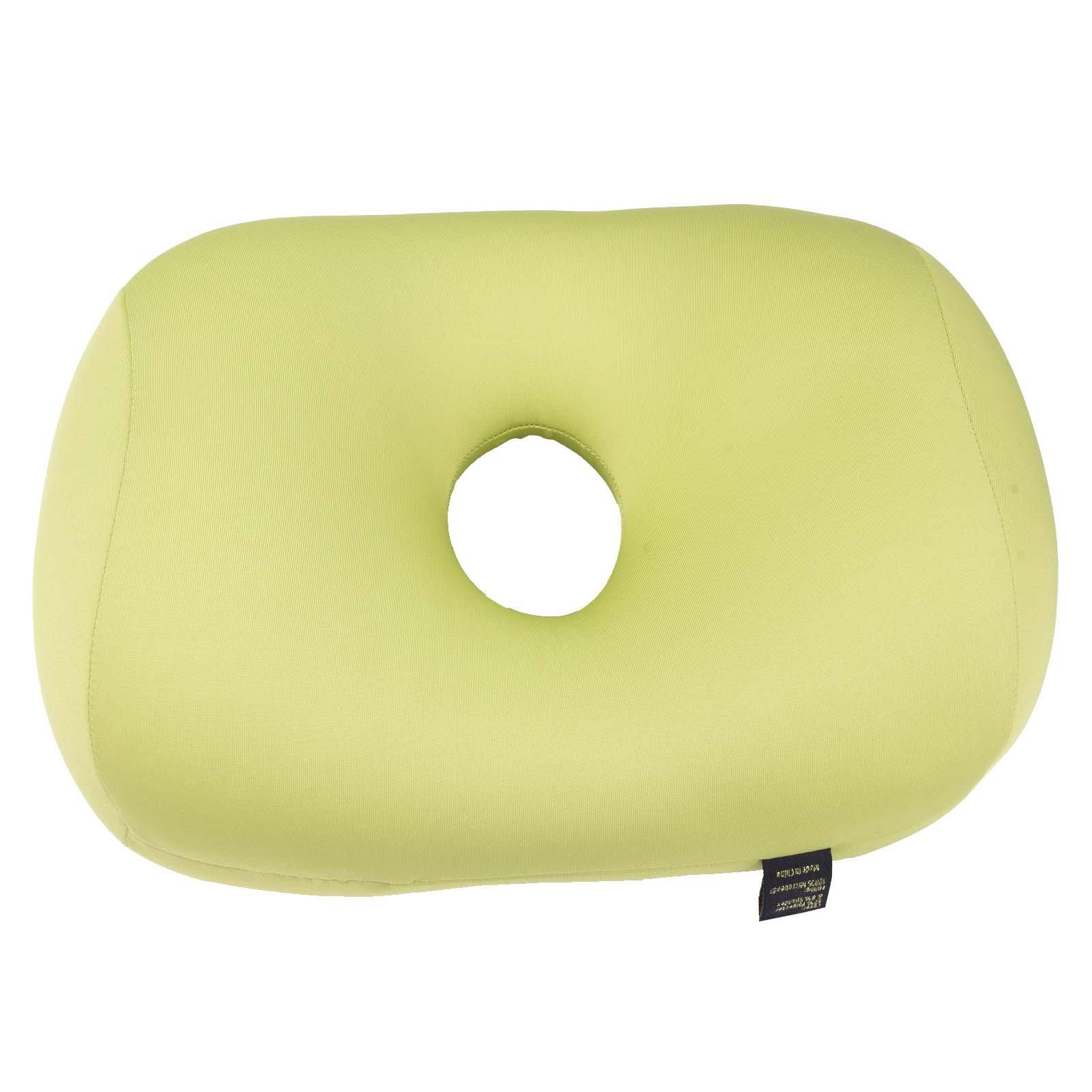 Lushomes Light Green Microbeads Nose pillow with super comfy micro beads. (28 x 35 cms, Single pc) - Lushomes