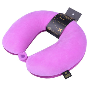 Lushomes Purple Microbeads Neck Pillow (30 x 31 cms, Single pc) - Lushomes