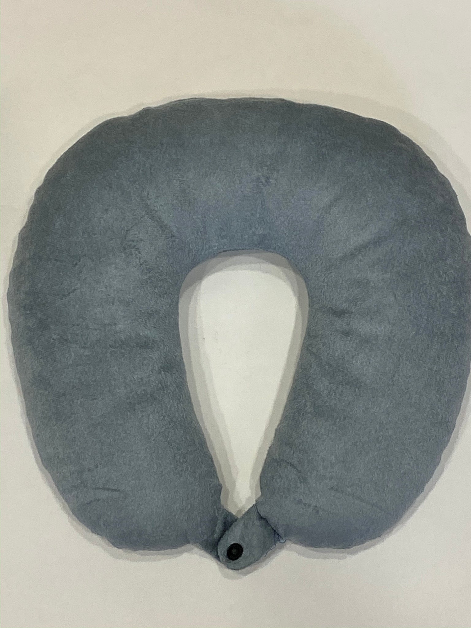 Lushomes neck pillow, Grey Travel Pillow, neck pillow for travel, For Flights, for Train, for neck pain sleeping, with Polyester filling  (12 x 12 inches, Singe pc)