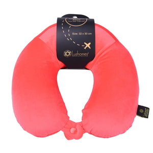 Lushomes Red Cuddly Memory foam Pillow (30 x 32 cms, Single pc) - Lushomes