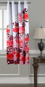 Lushomes Digitally Printed Flowery Polyester Blackout Curtains for Windows (Single pc) - Lushomes