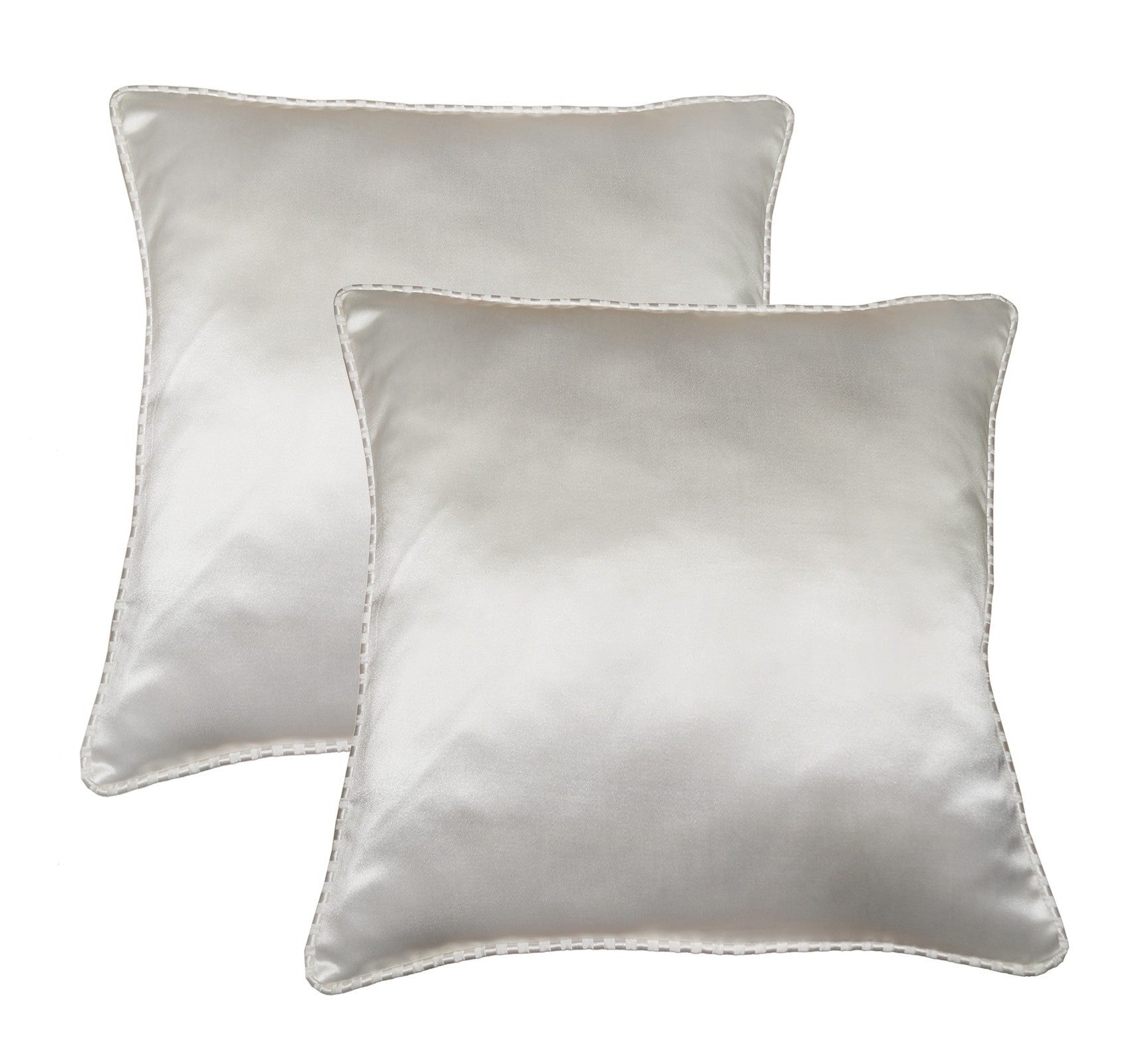 Lushomes cushion cover 16x16, Cream, Sofa Cushion Cover with Striped border, Boho Cushion Cover, cusion covers (16x16 inches, set of 2)