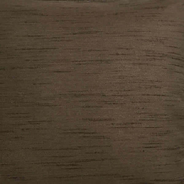 Lushomes Matka Silk Pack of 2 Brown Cushion Covers (12"x12") - Lushomes