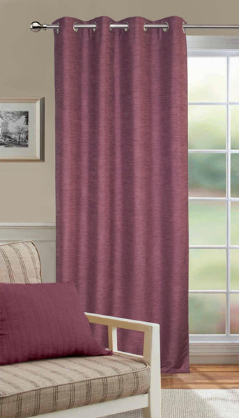 Lushomes Matka Silk Purple Curtain for Door (Single pc) - Lushomes