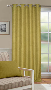 Lushomes Matka Silk Green Curtain for Long Door (Single pc) - Lushomes