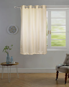 Lushomes Champagne Contemporary Stripped Window Curtain with 8 metal Eyelets (54 x 60‰۝)-Torantina - Lushomes