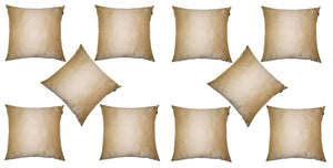 Lushomes Cream Dupion Silk Cushion Covers (Pack of 10) - Lushomes