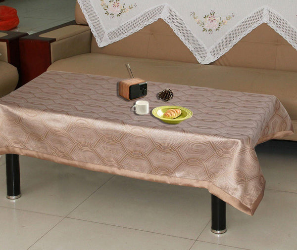 Lushomes Natural 1 Selfdesign Jaquard Centre Table Cloth (Size: 36x60 inches), single pc - Lushomes