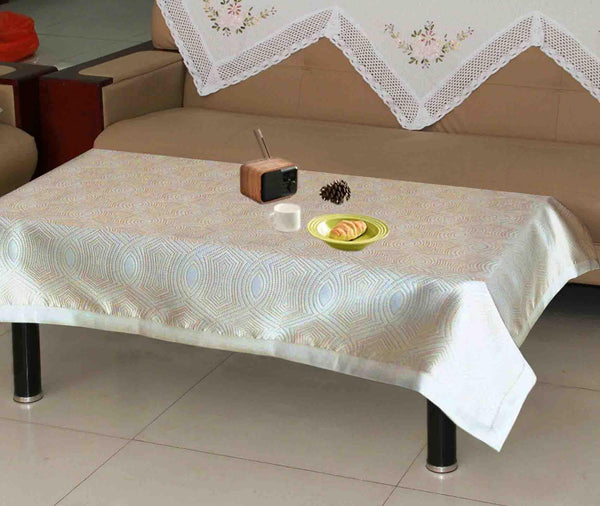 Lushomes Gold 1 Selfdesign Jaquard Centre Table Cloth (Size: 36x60 inches), single pc - Lushomes