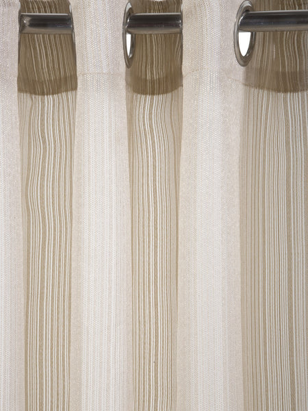 Lushomes sheer curtains 7.5 feet, Beige, Melody Sheer, white Based sheer curtains, Net Curtains, parda, Curtains & Drapes, Beige (54 x 90 inches, Single pc)