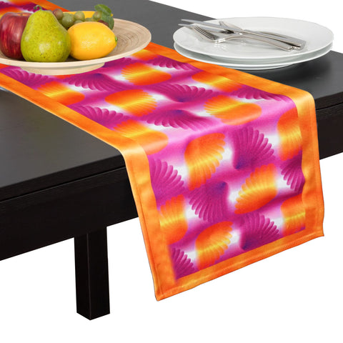 Lushomes Digital Printed Yellow Themed Polyester Dining Table Runner(16 x 71 inches, Single pc)