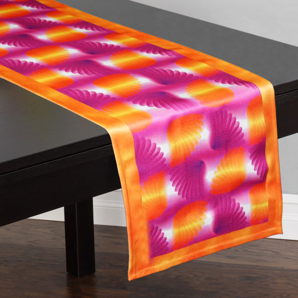 Lushomes Digital Printed Yellow Themed Polyester Dining Table Runner(16 x 71 inches, Single pc)