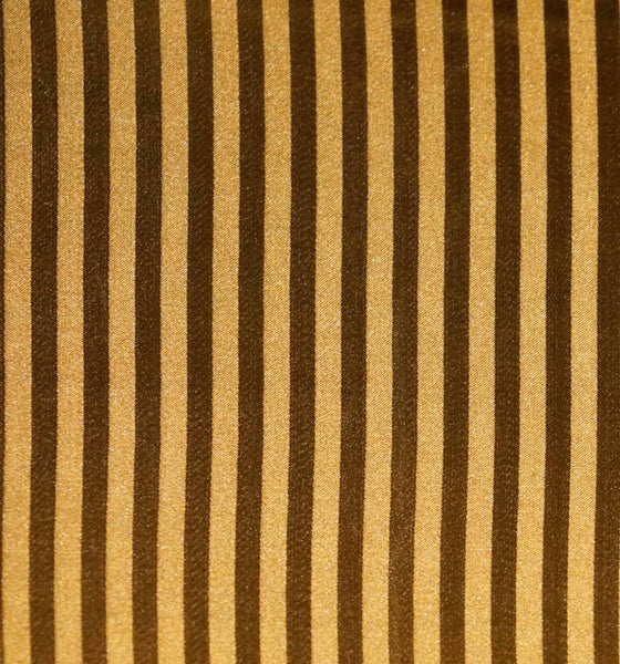 Lushomes contemporary Dark Gold stripped foam chair cushion with 4 strings, 16 x 16‰۝. Pack of 2-Torantina Collection - Lushomes