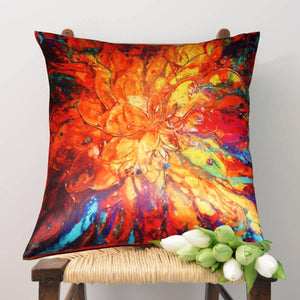 Lushomes Digital Printed Pallate Cushion Cover on Ultra Premium Whiteout Fabric - Lushomes
