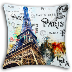 Lushomes Digital Print Bonjour Cushion Covers (Pack of 5) - Lushomes