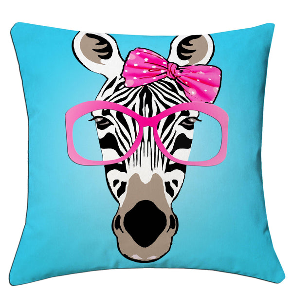 Lushomes Kids Digital Print Zebra Cushion Covers (Pack of 5) - Lushomes