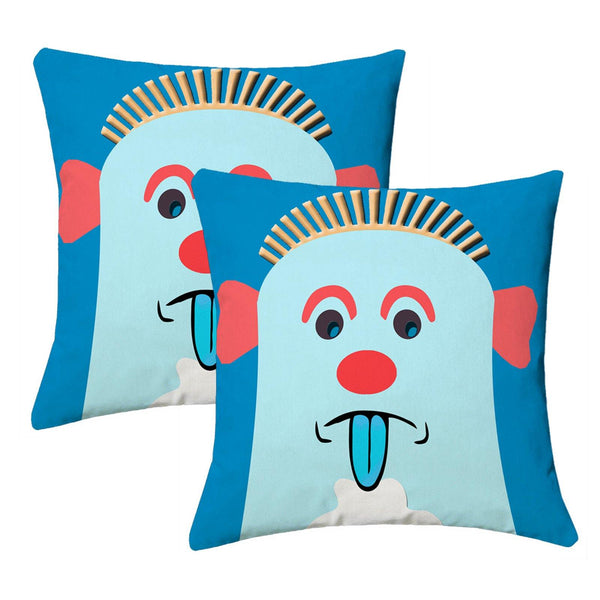 Lushomes Kids Digital Print Expression Cushion Covers (Pack of 2) - Lushomes