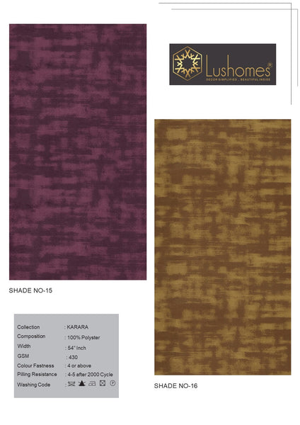 Lushomes 100% Polyster 54" Inches Width Velvet Karara 430 GSM Fabric