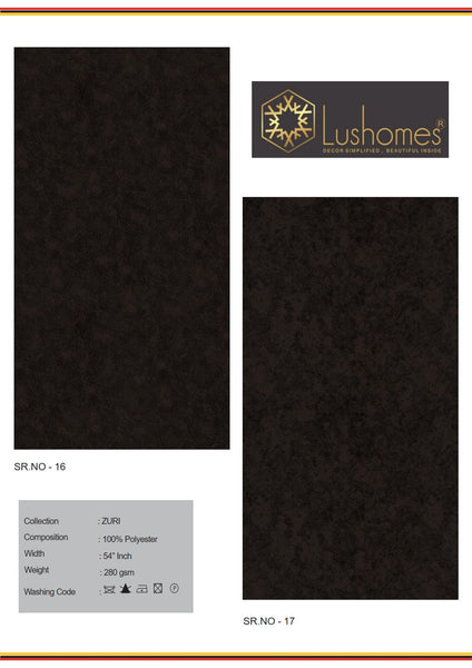 Lushomes 100% Polyster 54" Inches Width Velvet Zuri 280 GSM Fabric