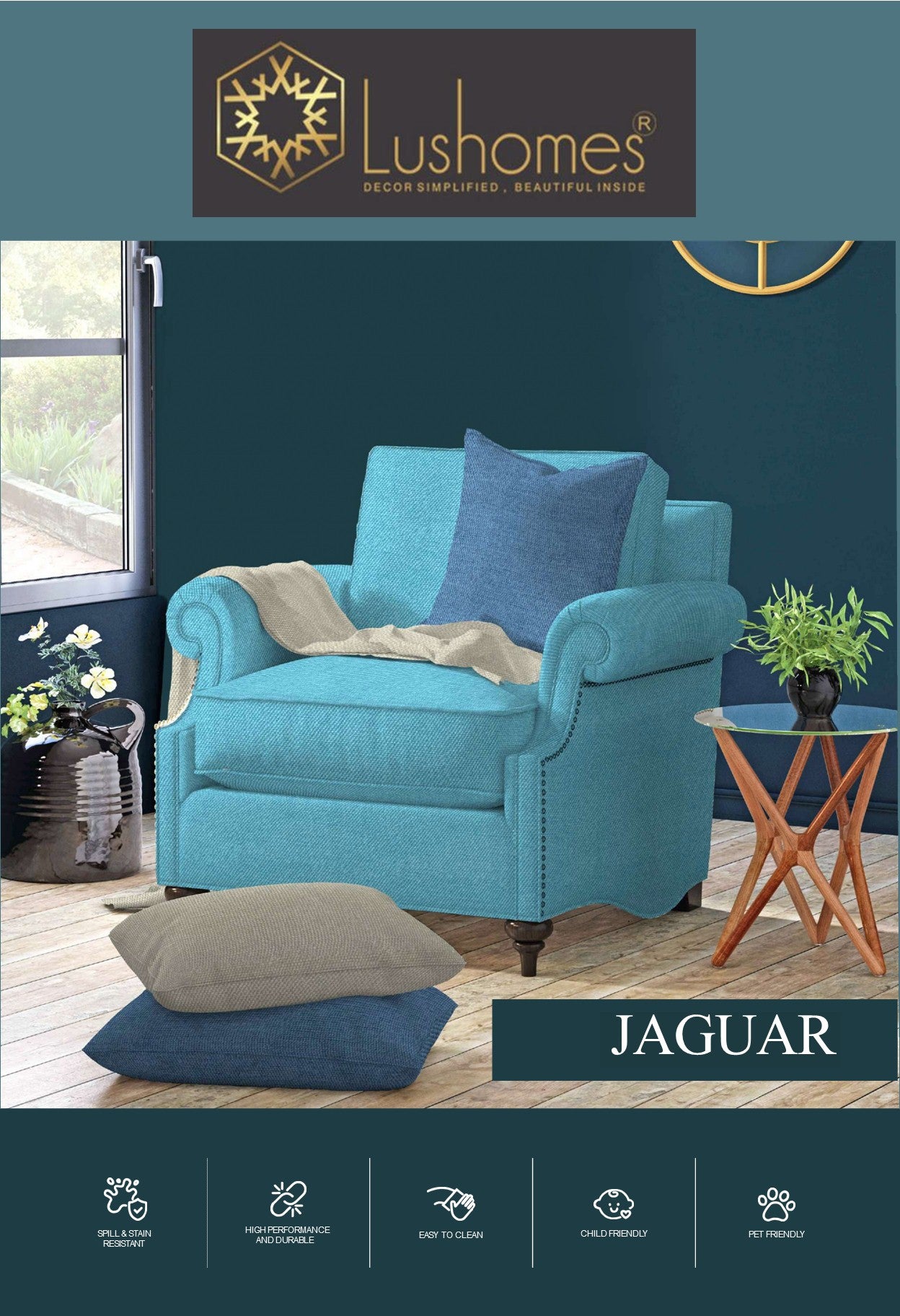 Jaguar 54" Inches Width 300  GSM 100% Polyster Fabric