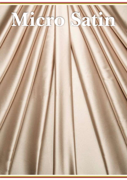 100% Polyster 54" Inches Width Micro Satin 110 GSM Fabric