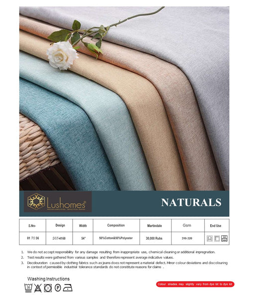 Naturals 54" Inches Width 320 GSM 50% Cotton & 50% Polyester Fabric