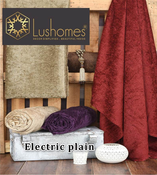 Lushomes 100% Polyester 54" Inches Width Electric plain New 565 GSM Fabric