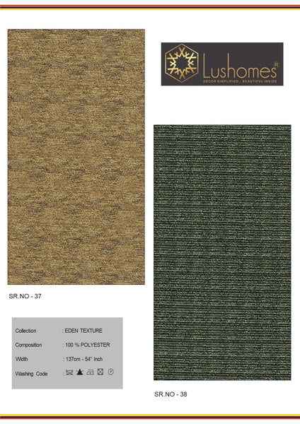 Lushomes 100% Polyster 54" Inches Width Velvet Eden 280 GSM Fabric