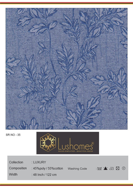 Lushomes 45% Polyester & 55% Cotton 48 " Inches Width Jacquard Luxury 265 GSM Fabric