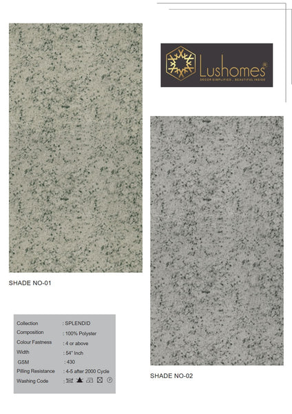 Lushomes 100% Polyster 54" Inches Width Velvet Splendid 430 GSM Fabric