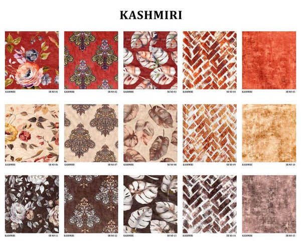 Lushomes 100% Polyester KASHMIRI-Min Fabric