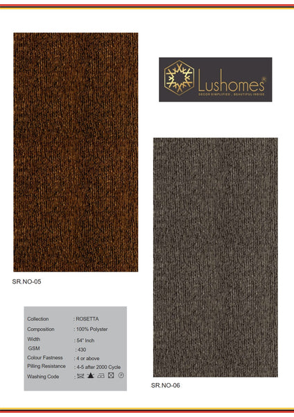 Lushomes 100% Polyster 54" Inches Width Velvet Rosetta 430 GSM Fabric