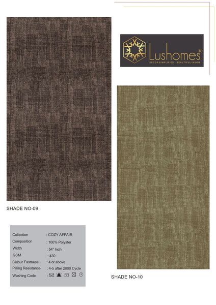 Lushomes 100% Polyster 54" Inches Width Velvet Modabella 430 GSM Fabric